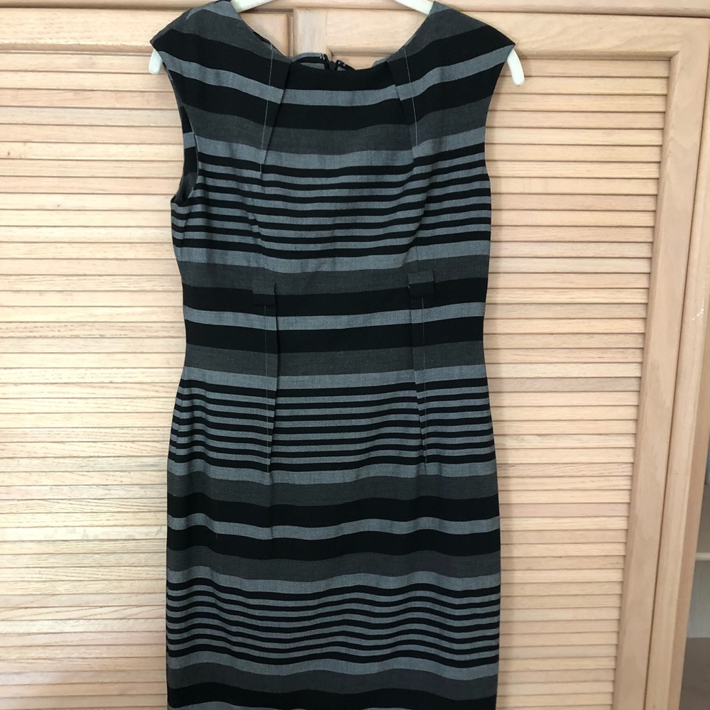 Calvin Klein black and gray striped dress
